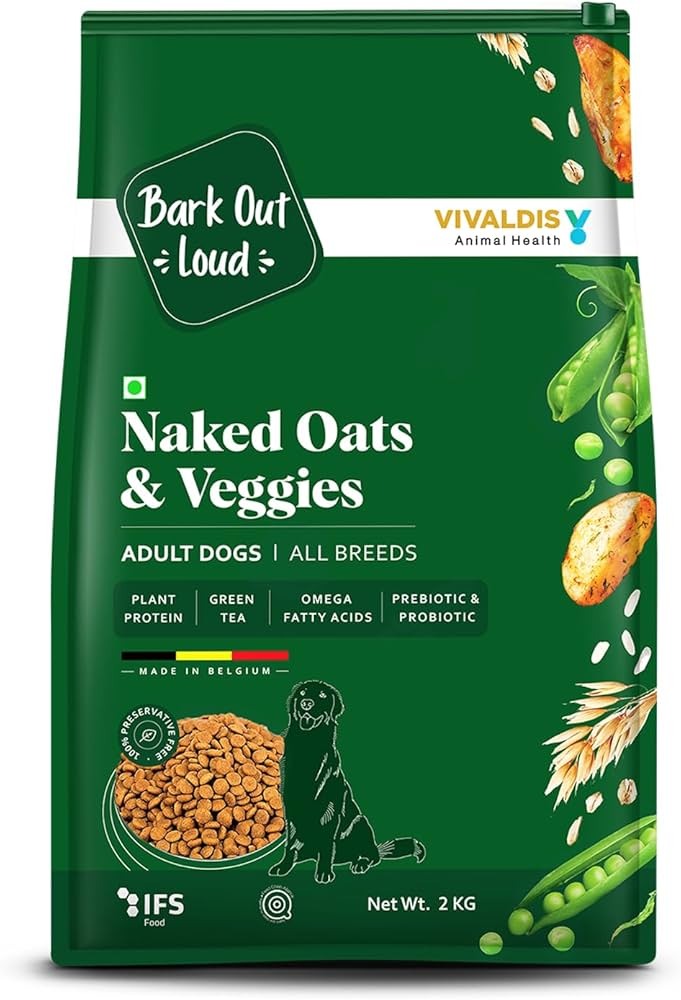 BARK OUT LOUD -Naked Oats & Veggies, Veg Dry Adult Dog Food